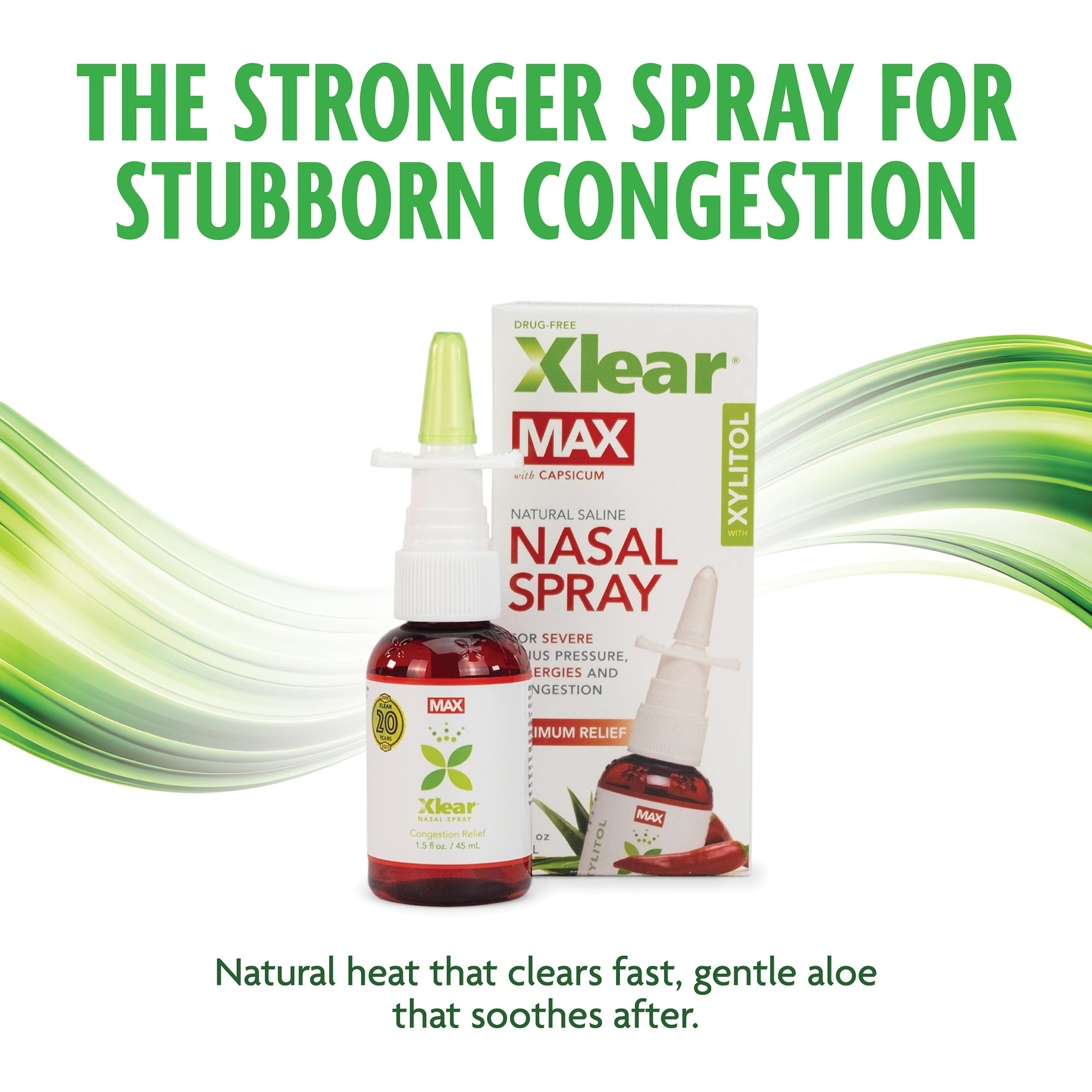 Xlear® MAX Nasal Spray with Capsicum & Aloe – 1.5 fl oz
