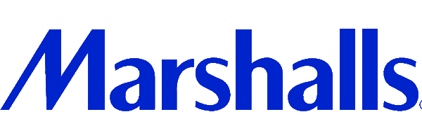 Blue 'Marshalls' logo on a white background