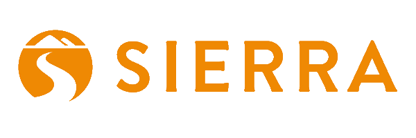 Sierra logo in orange on a white background